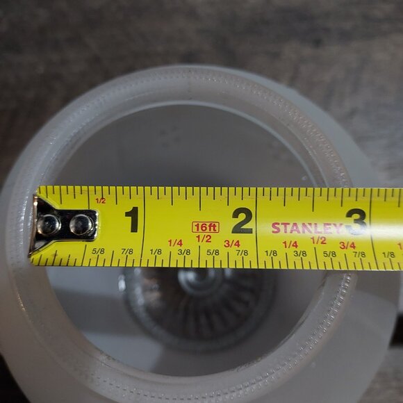 Lamp Shade Frosted Glass Ceiling Light Fixture Globe Stem Berries 3.25" Fit. - Picture 6 of 11